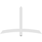Ekena Millwork Bellingham Architectural Grade PVC Gable Bracket, 60"W x 40"H x 2"D x 4"F, 16/12 Pitch GBP060X40X0204BEL00 - alternate 3